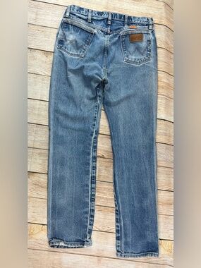 Men’s Wrangler FR 13MWZ Fire Resistant Denim Blue Jeans Size 34x36